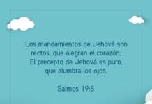 Postal – Los mandamientos de Jehová…