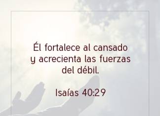 Postal – Él fortalece al cansado…